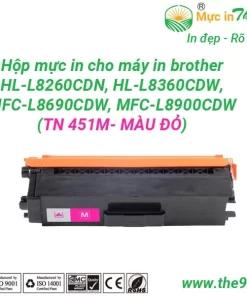 Hộp mực máy in Brother HL-L8260CDN, HL-L8360CDW, MFC-L8690CDW, MFC-L8900CDW MÀU ĐỎ TN-415Y