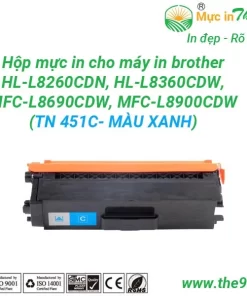 Hộp mực máy in Brother HL-L8260CDN, HL-L8360CDW, MFC-L8690CDW, MFC-L8900CDW MÀU XANH TN-415C